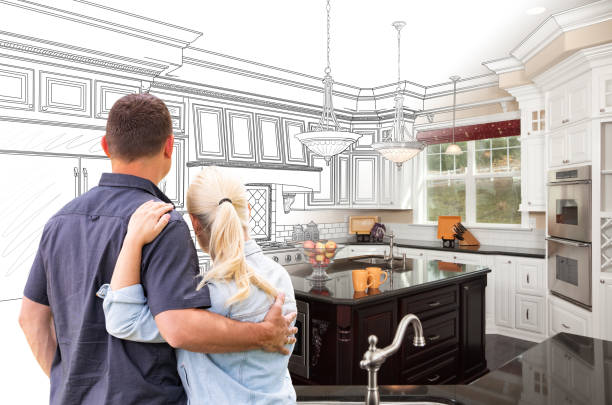 Custom kitchen cabinets installed in a Cleveland home
